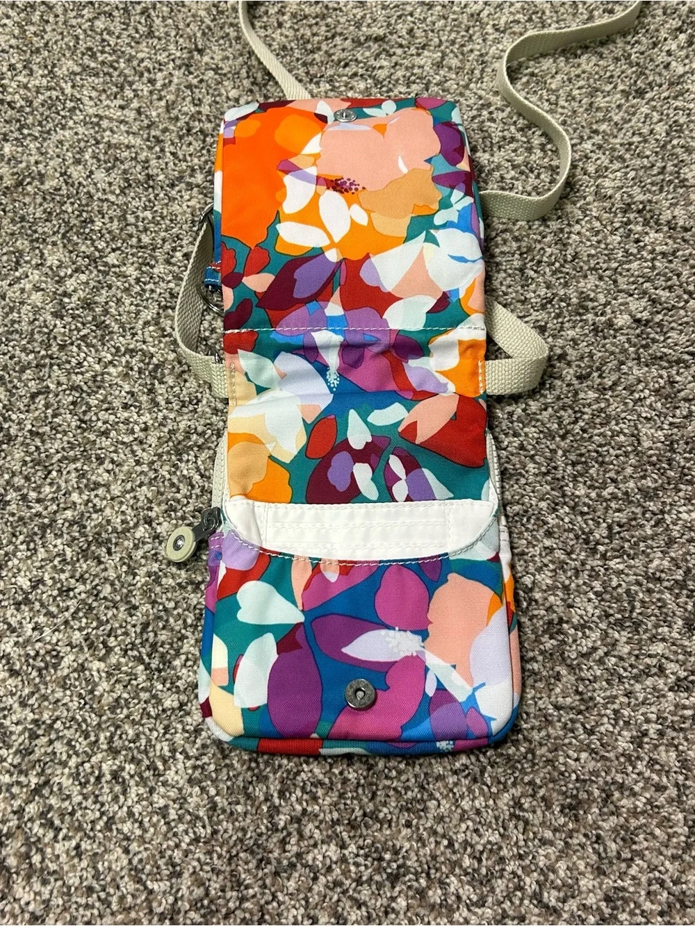 Kipling Eldorado Crossbody Bag With Adjustable Strap Multicolor Travel Purse